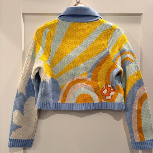 House of Sunny Colorful Mushroom and Daisy Jacket - Picture 2 of 5